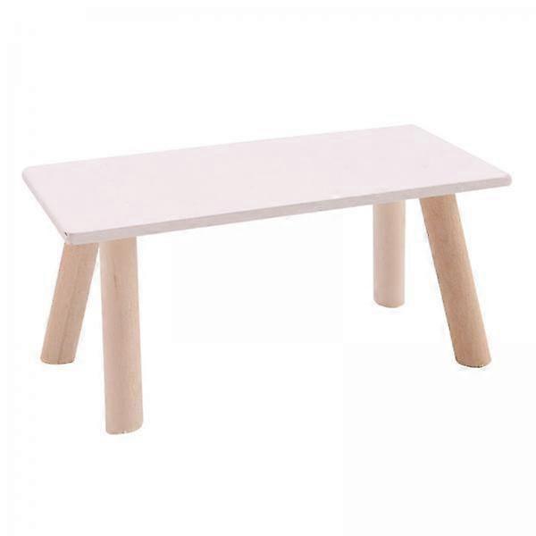 3x Chic Modern Wood End Table Desk Handmade Coffee Table Tea Table for 1:12