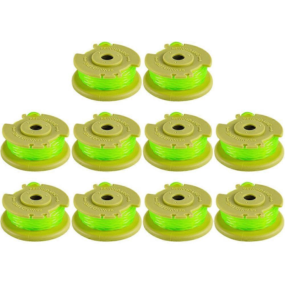 10 stk gresstrimmer trådspoler for Ryobi gressklipper AC80RL3 nylon tauruller