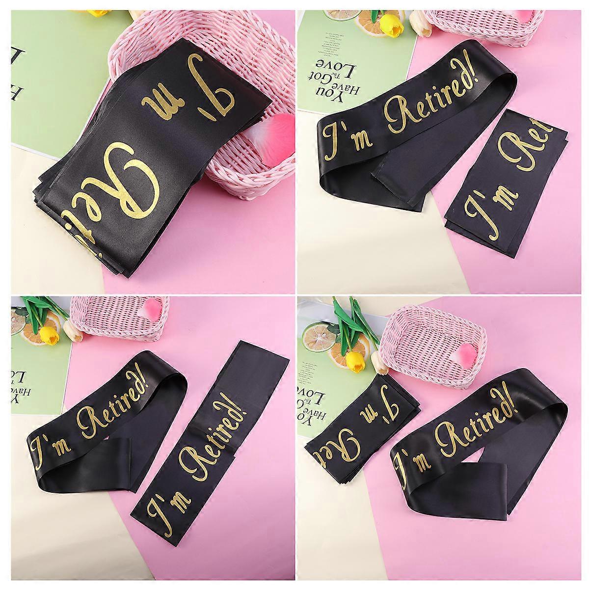 Sashes for Retirement Celebrations, and Reusable Design