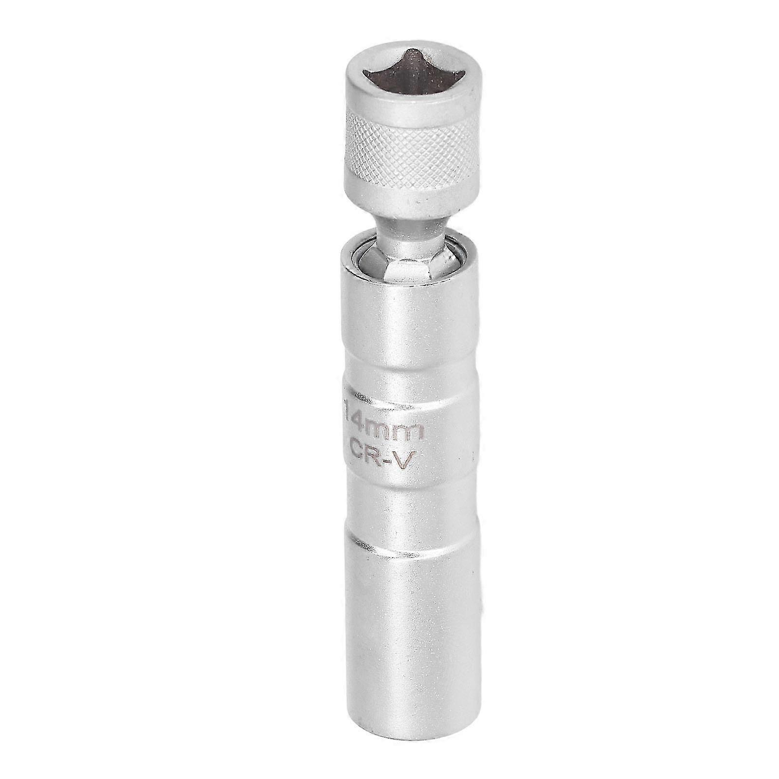 Spark Plug Socket Magnetic 3/8 Universal Thin Wall 12 Point Removal Installation Tool 14mm / 0.55in--