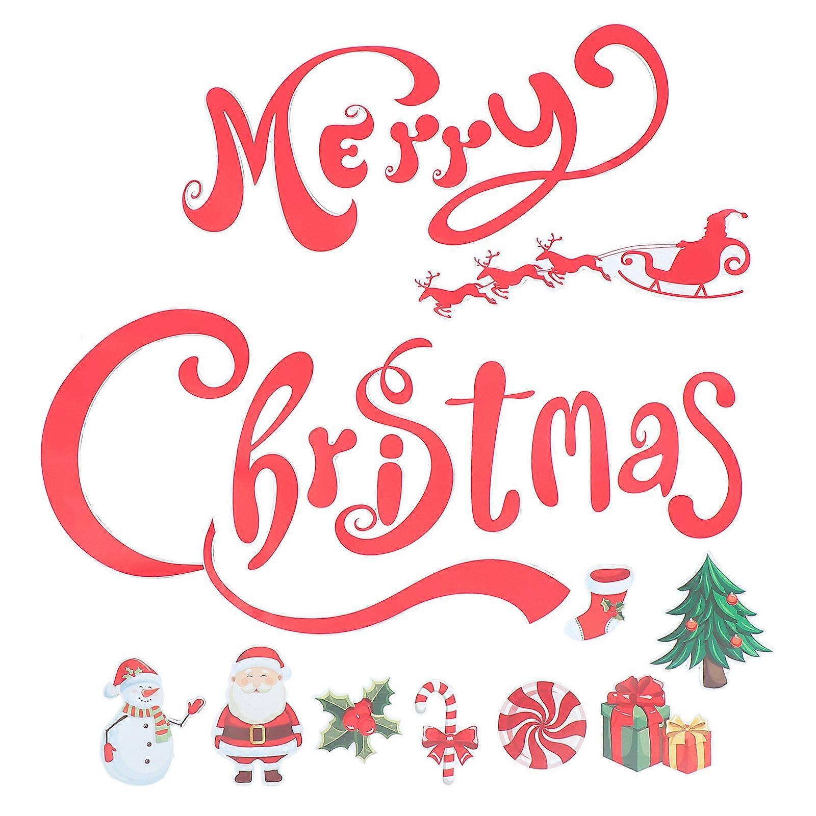 1 Set Adorable Christmas Refrigerator Magnets Cartoon Fridge Stickers Festive Home Decor Easy to Use Non Scratch Design for Parties