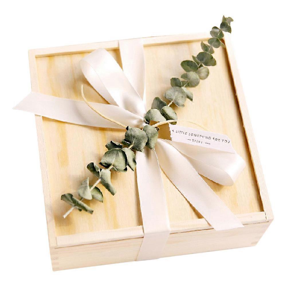 Romantic present Box Proposal present Box for Graduation Assorted Color 20x20x8 Cm Wooden Storage 1 Set