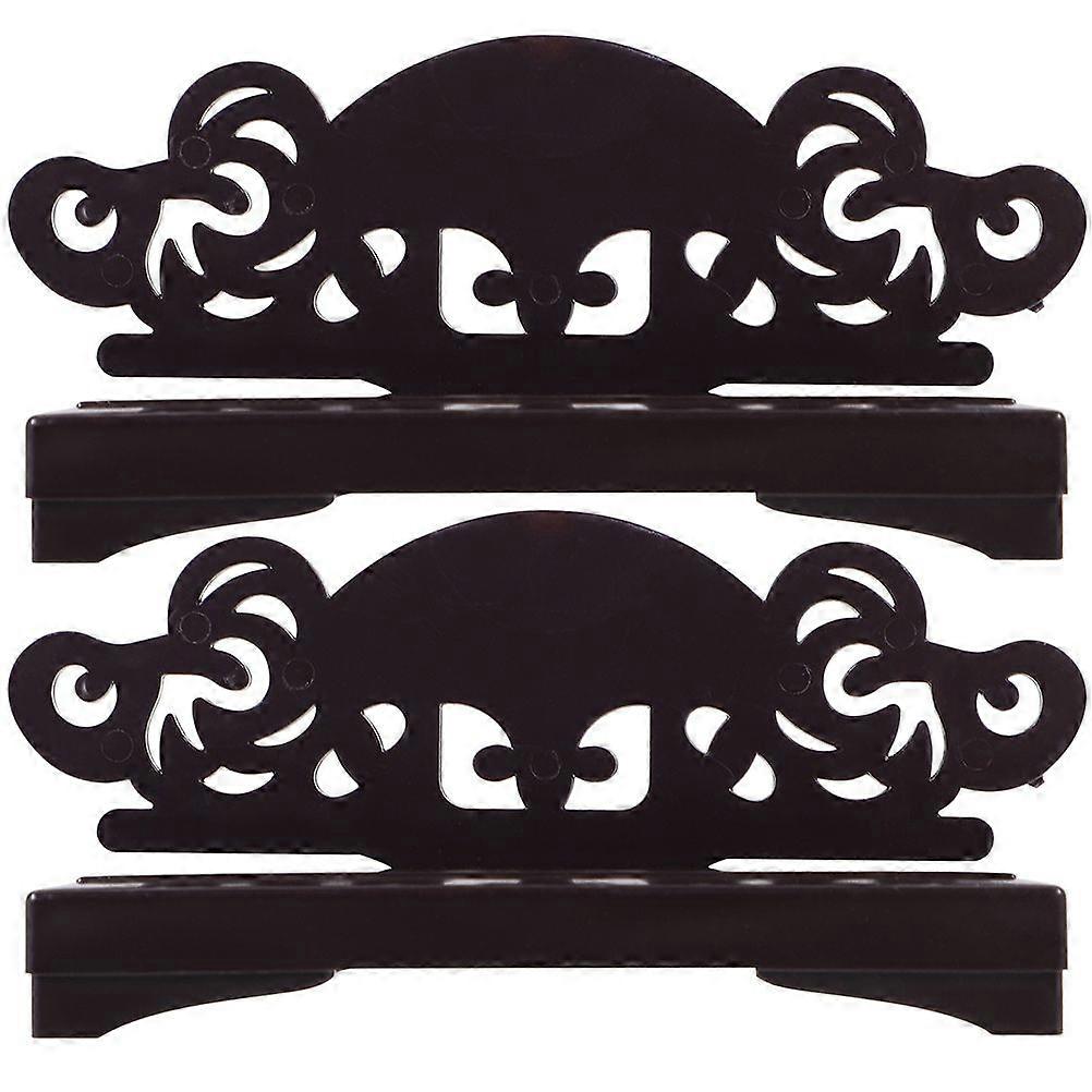 2pcs Folding Fan Display Stands Chinese Style Folding Fan Storage Holder Fan Organizers