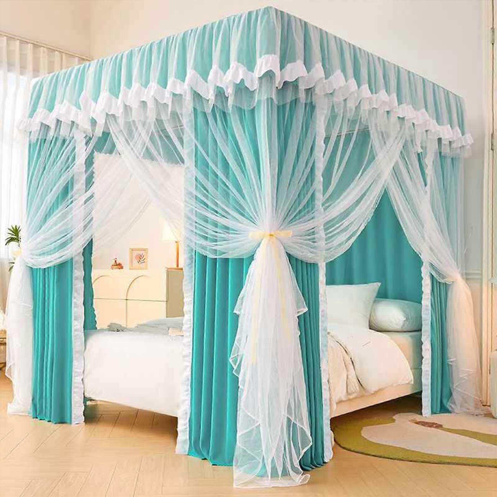 009,200 220cm, curta for double bed, 4 corners, princess bed canopy, cozy, mosquito net with 4 openings