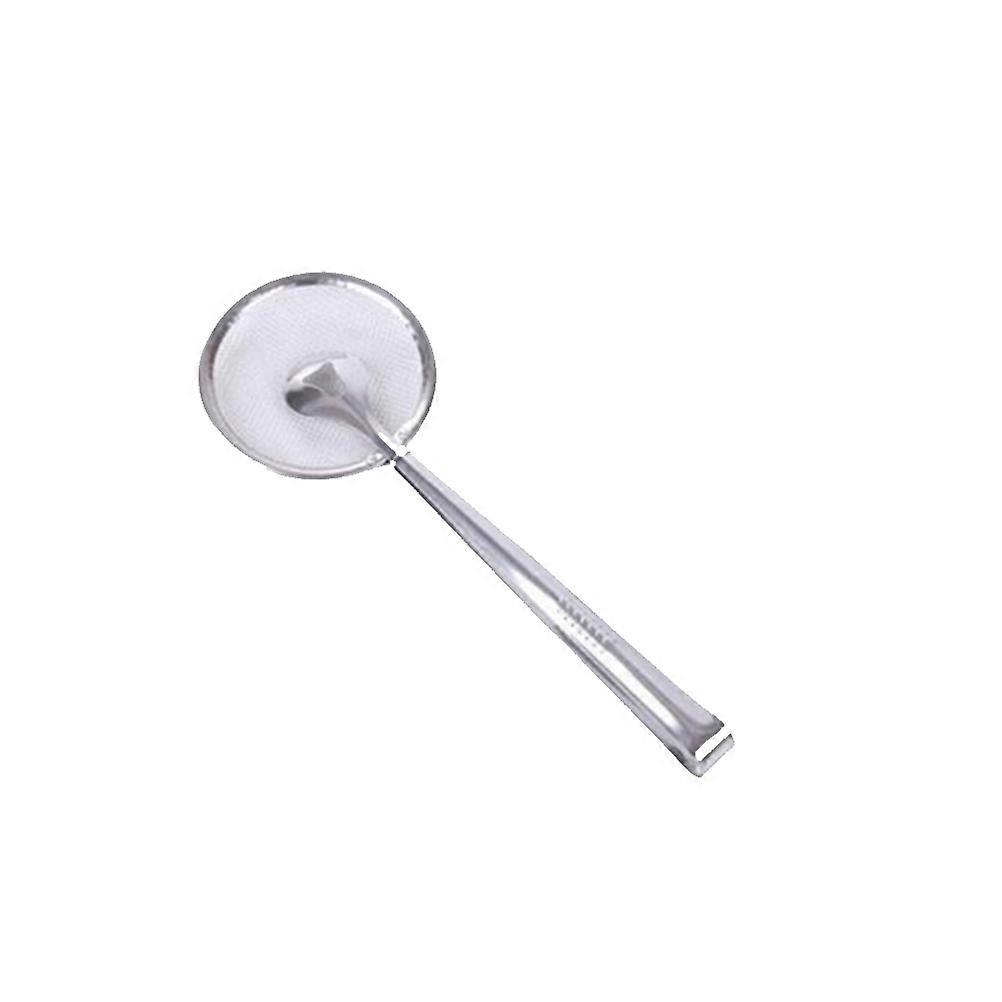 Stainless Steel Long Handle Slotted Strainer Dishwasher Safe Kitchen Sieve for Cooking and Frying Food Straining Essential Utensil
