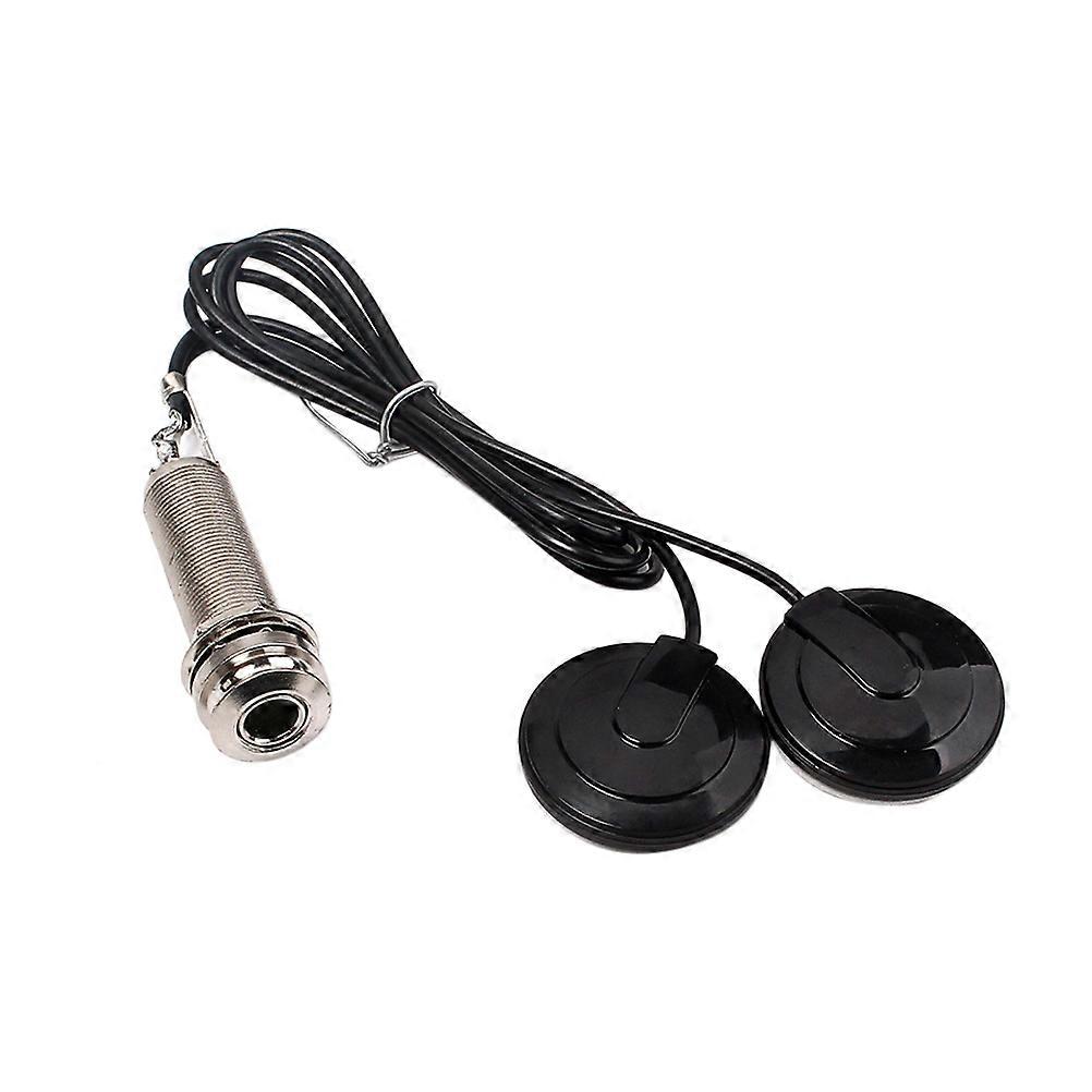 Dual Sendor Guitar Pickups GMB609 Instrument Pickup For Acoustic Guitar Hum Cancelling Black Metal Music Performance 1Set