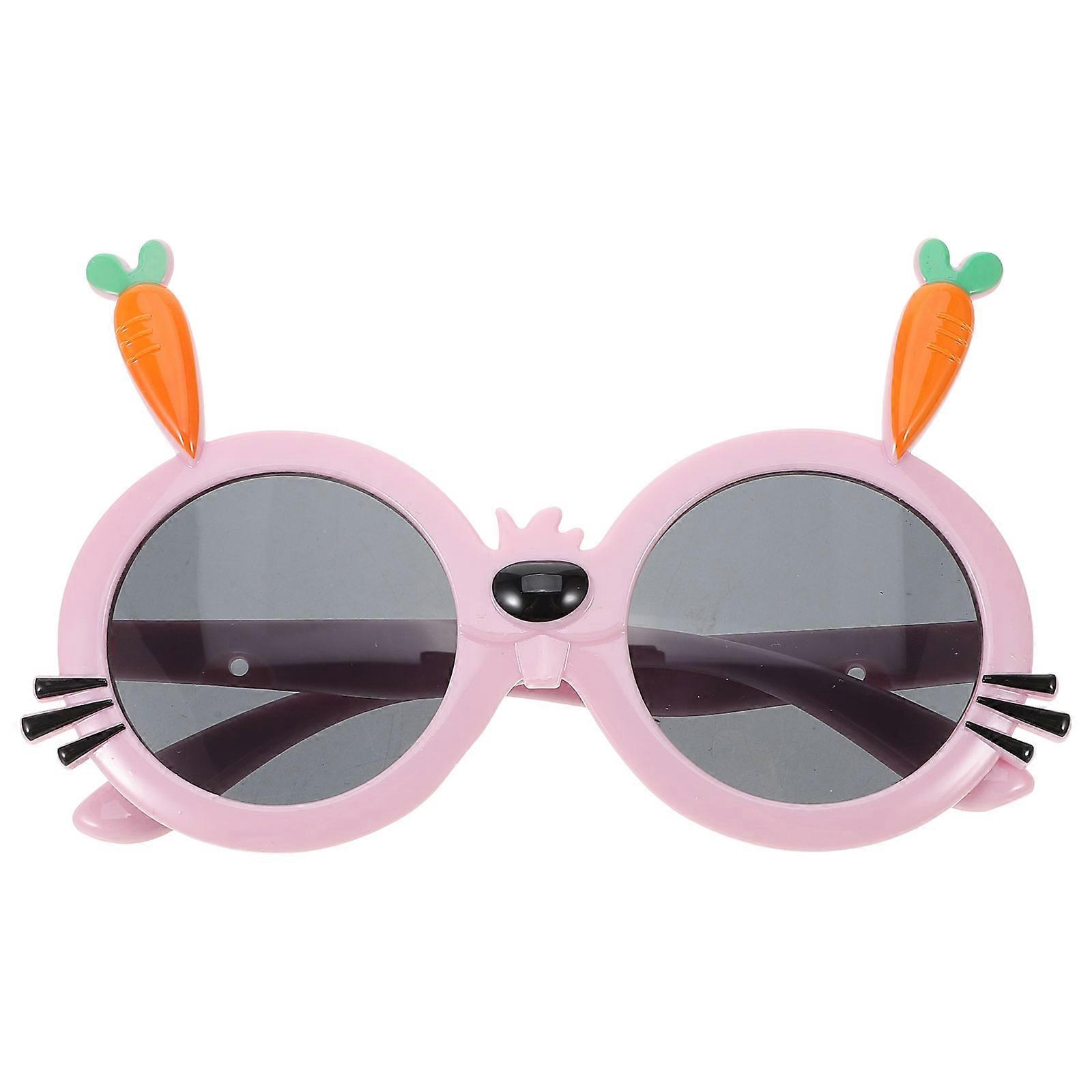 Toddler Sunglasses Carrot Bunny Design Children Sunglasses Party Wear UV Protection 1 Pair