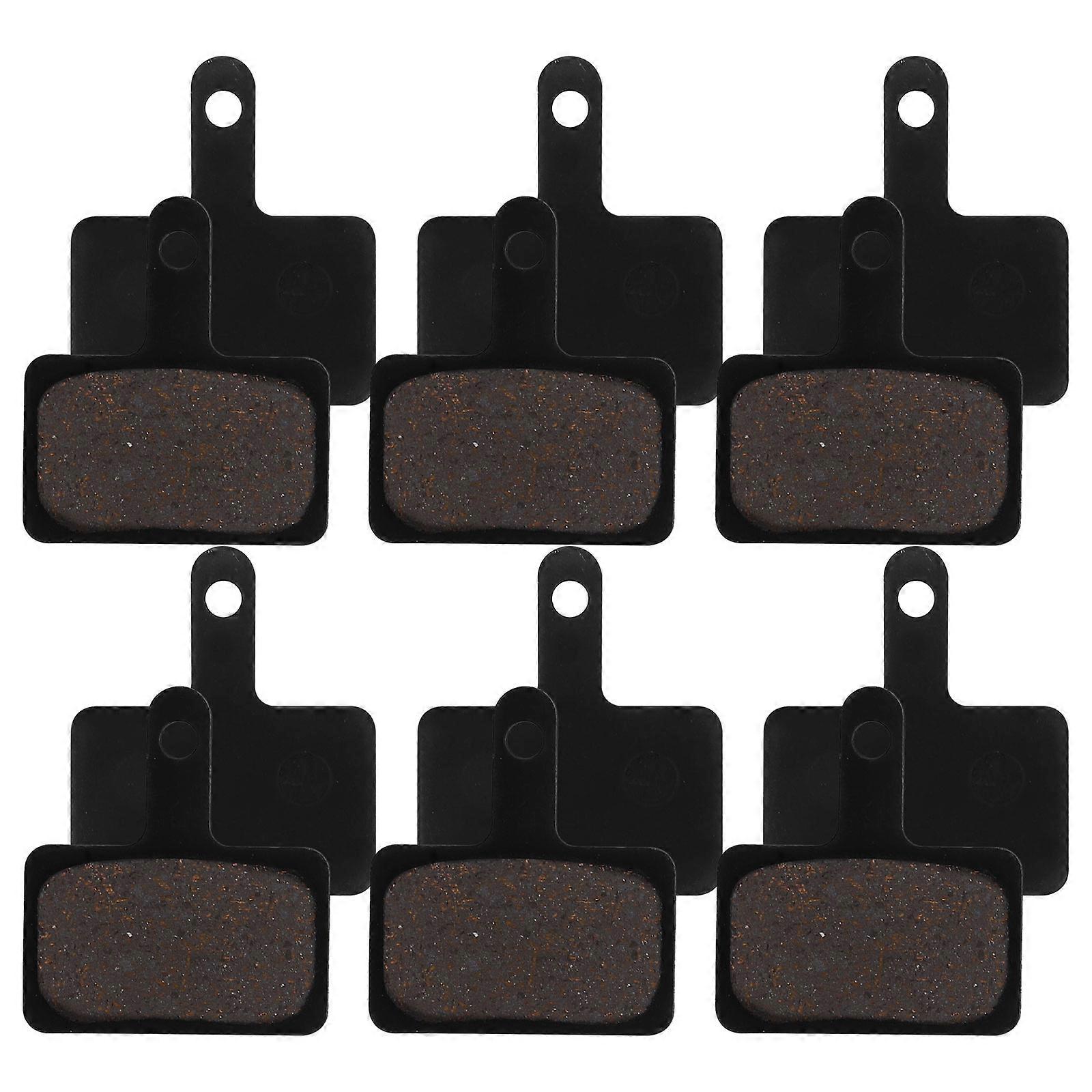 Semi Metallic Disc Brake Pads 6 Sets for Mountain Bikes – Durable, High Performance Cycling Brake Blocks for Disc Brakes