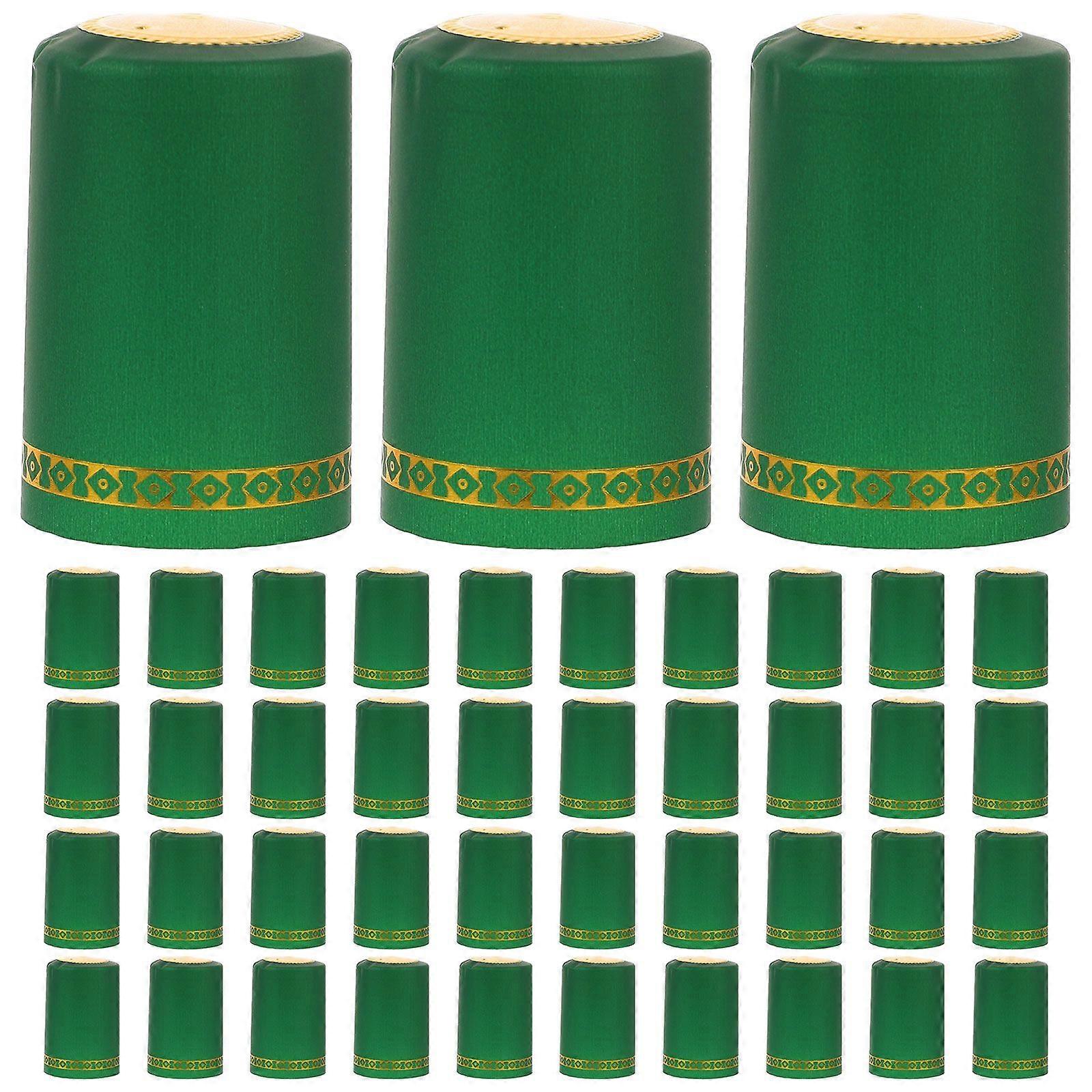 100pcs Heat Shrink Capsules Wine Bottle Wraps Single-use Wine Bottle Sealers Wine Bottle Caps