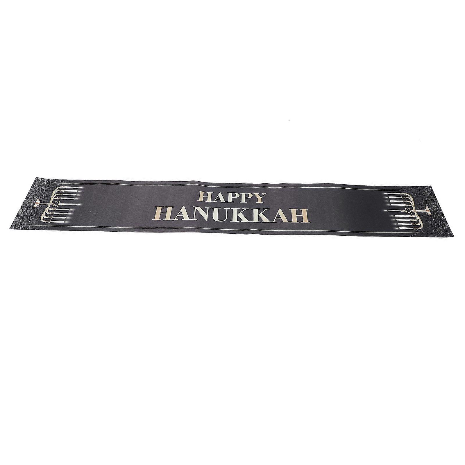Home Table Runner Multi Color 185x35cm Indoor Decoration For Hanukkah Party 1Pack