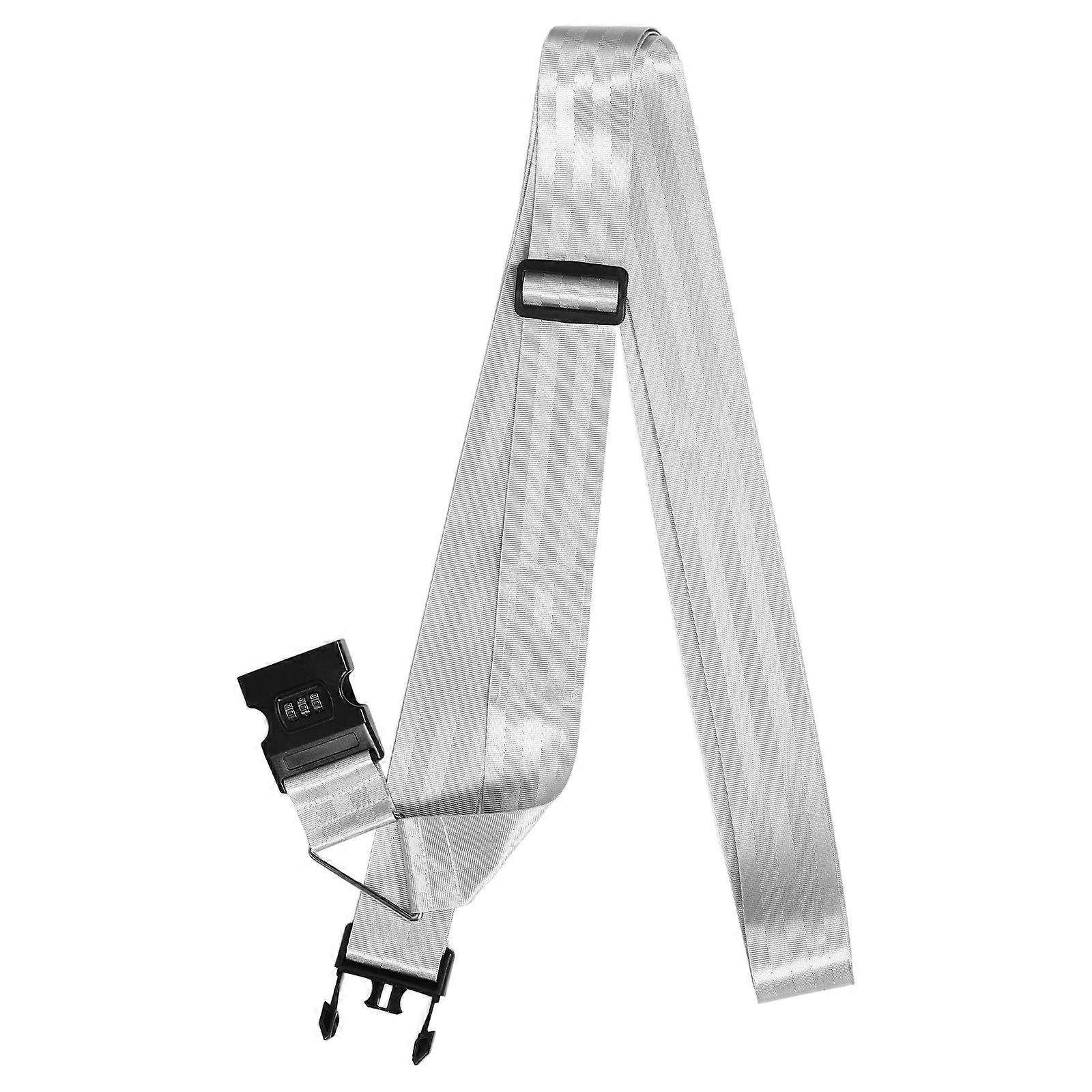 Luggage Accessories Adjustable Luggage Connector Strap Buckle Customs Check Secure Suitcase Belt Imitation Nylon 1Pcs