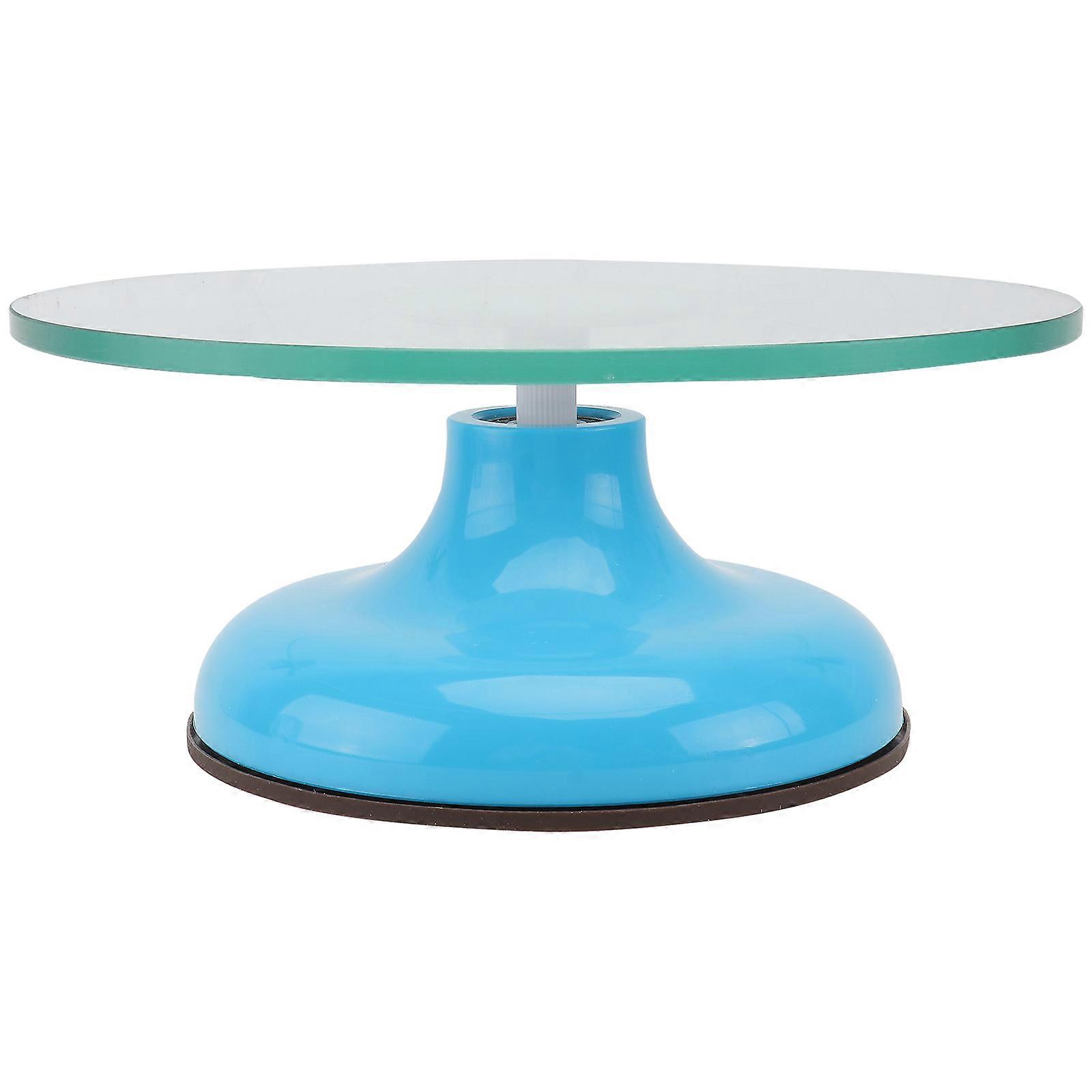 Cake Decorating Turntables Round Tempered Glass 360 Degree Rotating Design Home Use 1Pcs