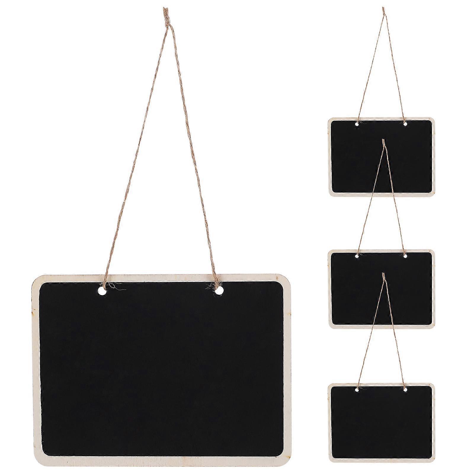 Hanging Chalkboard Signs Mini Chalkboards Rectangular Wedding Party Table Number Place Tag Message Board 4Pcs