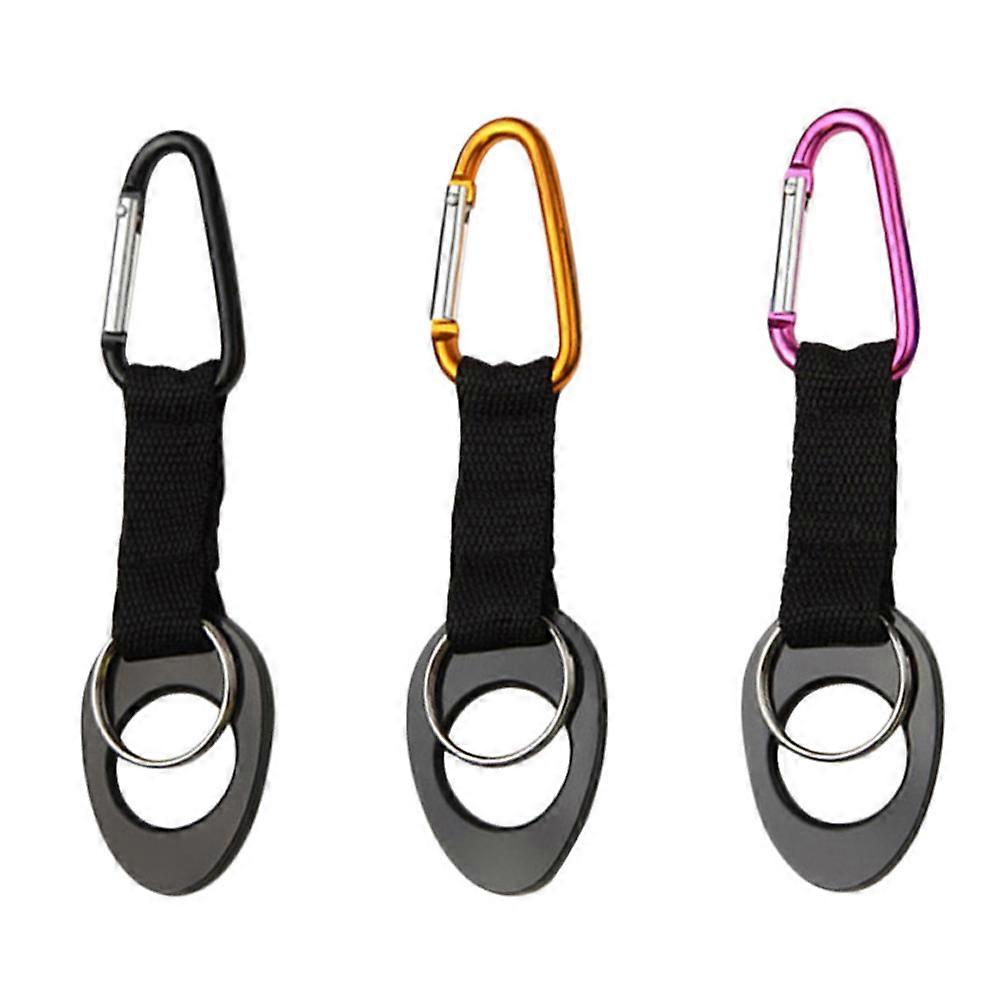 Practical Water Bottle Carabiner 3Pcs Buckles Designed For Travelers With Strong Durable Material In Assorted Color