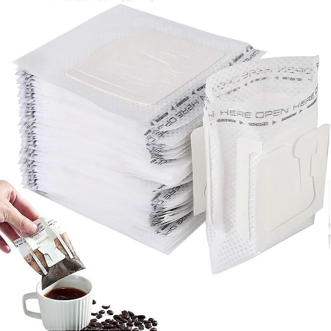 Drip Coffee Bag 50 Pieces with Hanging Ear for Most Cups
