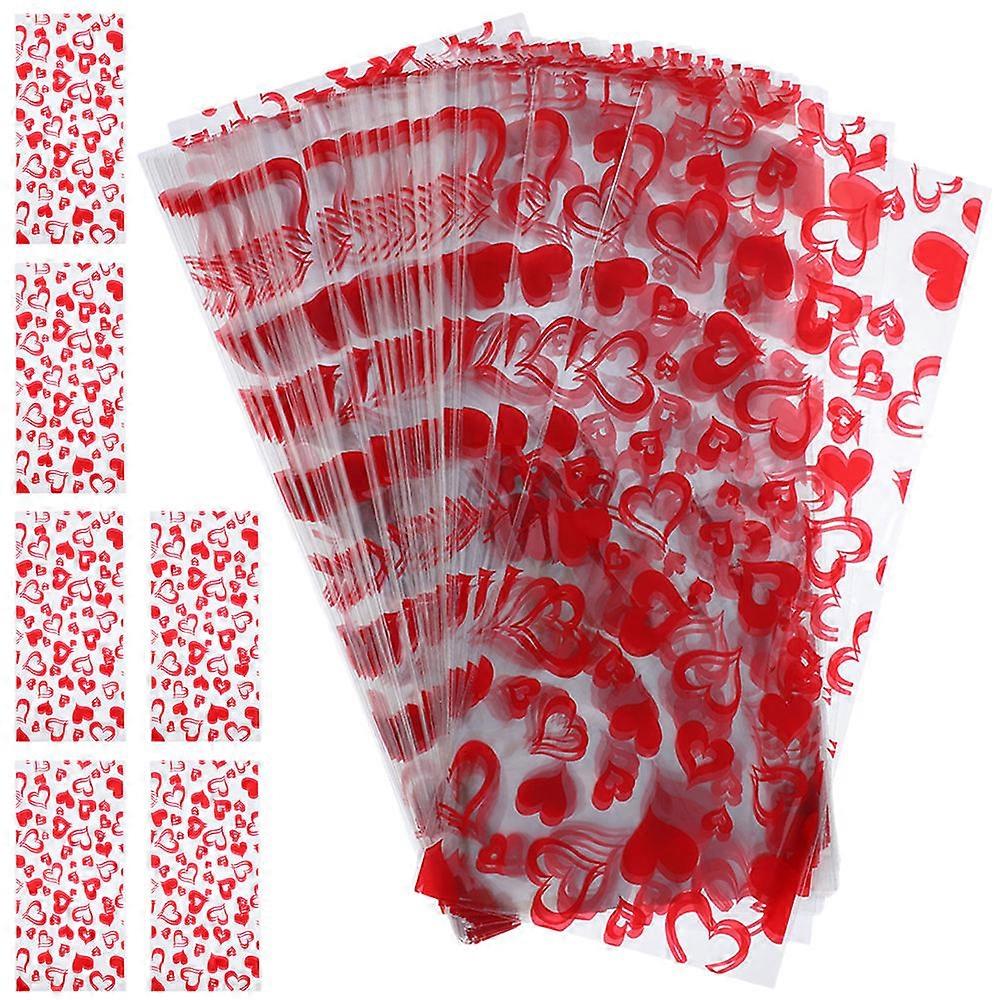 Valentines Candy Holder Red Candy Bags Anniversaries Re-sealable 100Set