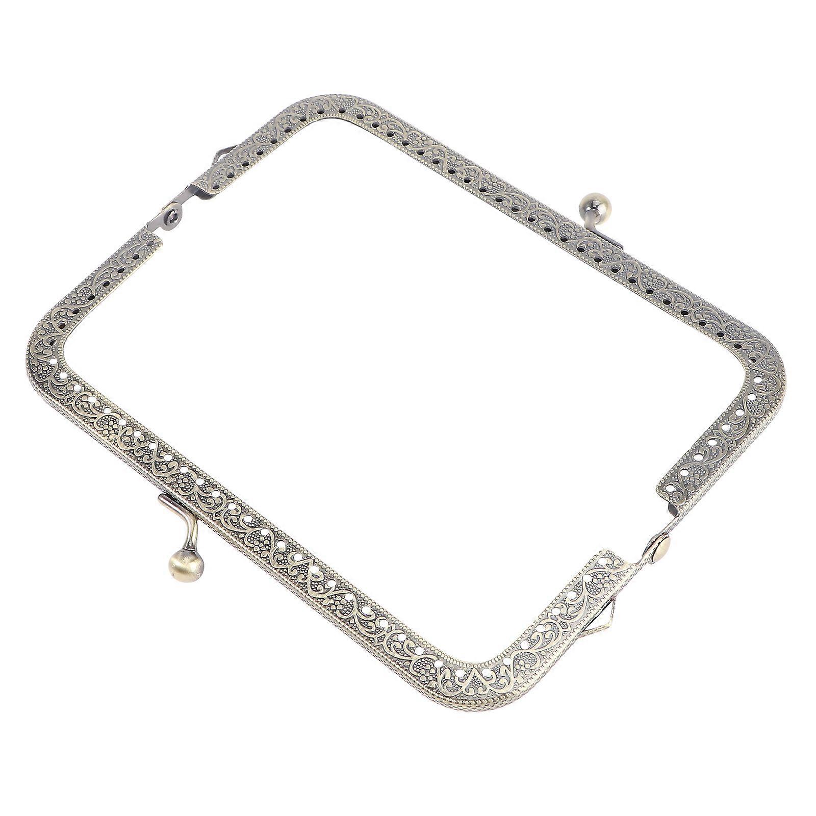 Purse Closure Hardware Embossed Metal Purse Frame Diy Craft Handbag Making 1Set