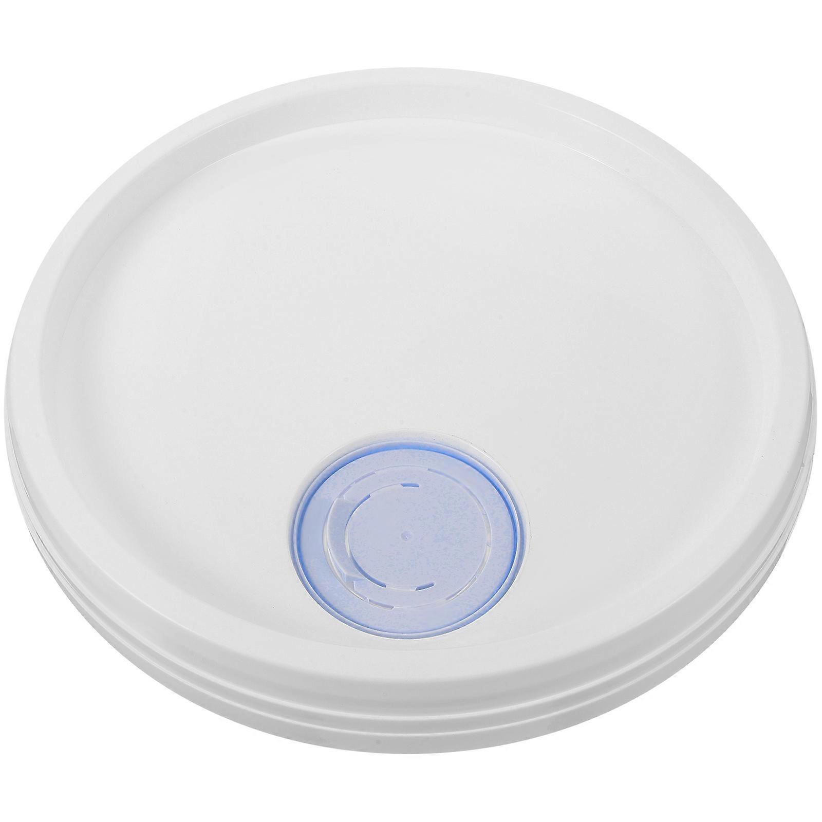 Plastic Lid Bucket Sealing Lid For Storage Bucket Round Shape White 31.00X31.00X3.50CM Pouring Liquid 1Pcs