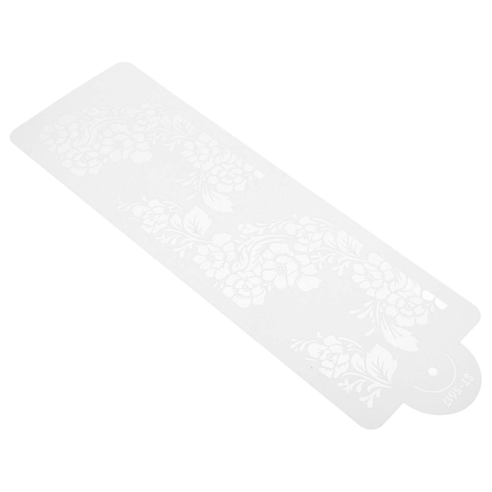 Template Stencil Craft Stencil Template Heart-Shaped Cutout Art and Crafting Projects White 38.00X12.00X0.02cm 1Pack