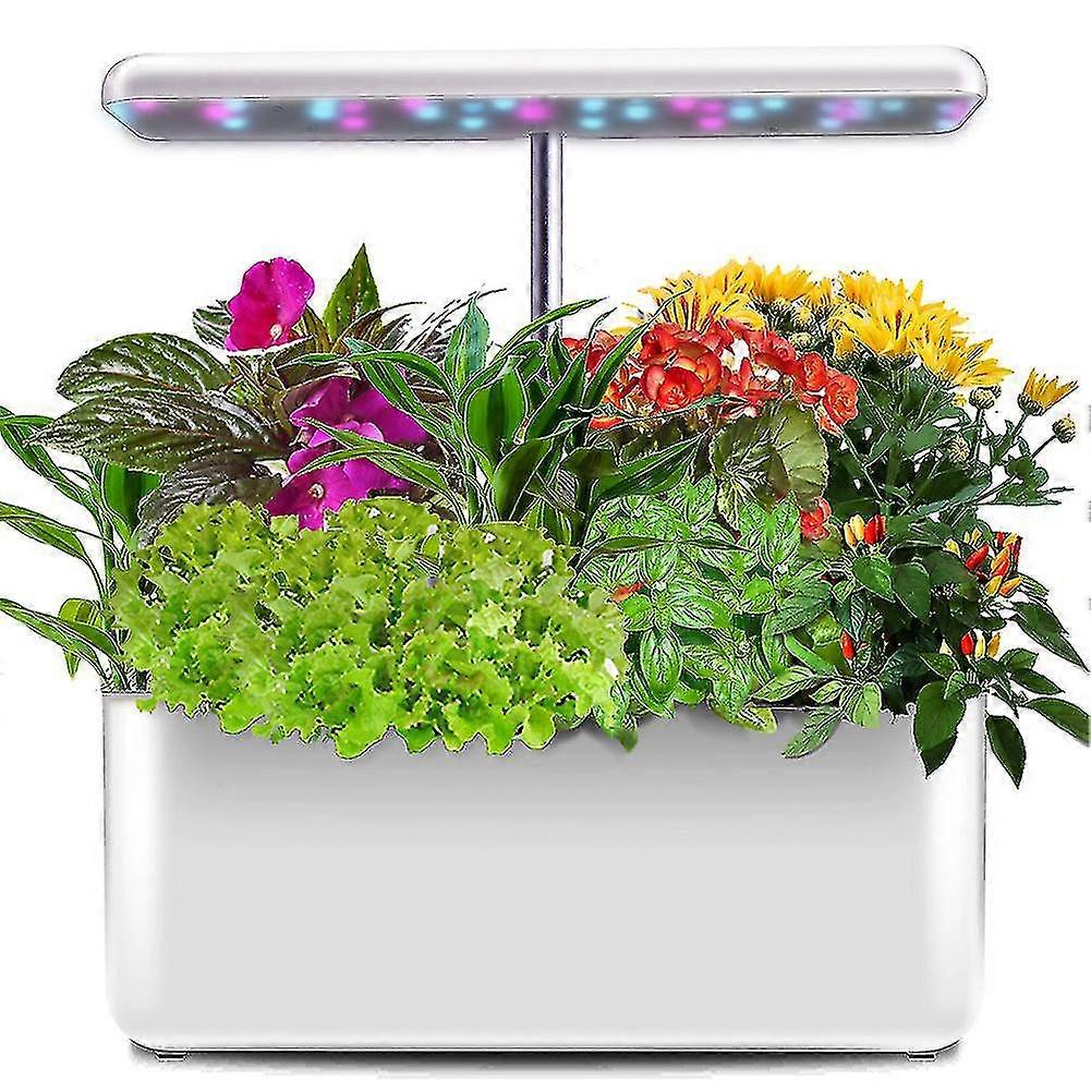 ハーブを栽培するための屋内水耕栽培菜園、LED照明と高さ調節可能なスマートガーデン(7ポッド、種子は含まれていません)