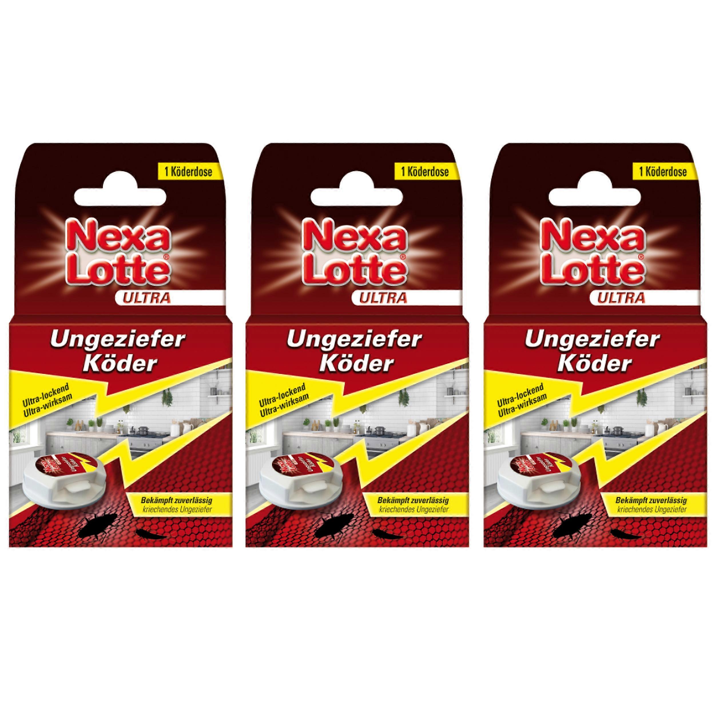 3 x NEXA LOTTE® 超级害虫诱饵，1 个