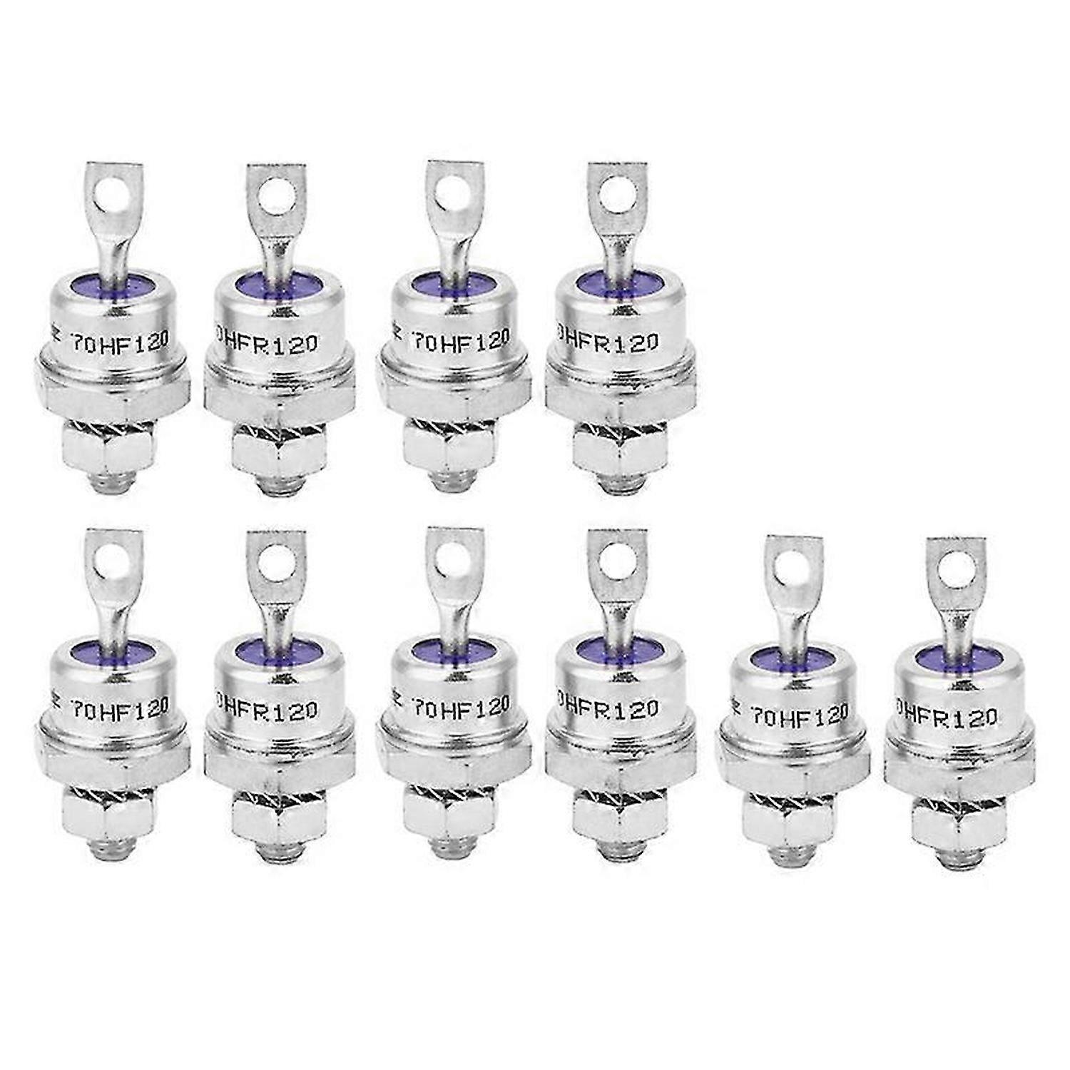 5Pairs Rectifier Diode Spiral 70HF120/70HFR120 70A 1200V High Power Rectifier Metal Stud Type Rectif