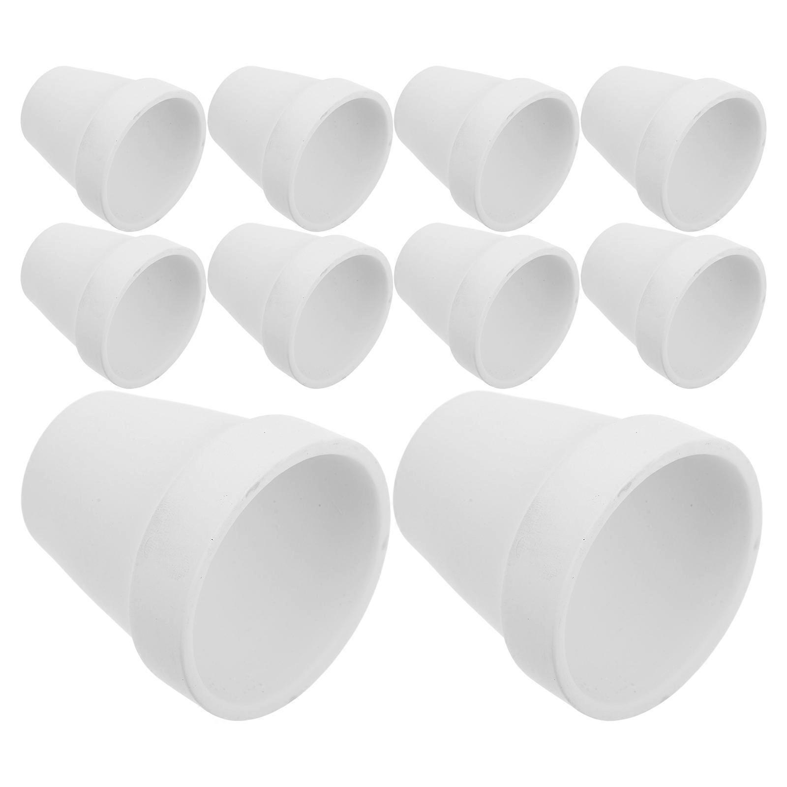 Kis agyag edények növények számára fehér terrakotta kerámia ültetvény kaktusz virágcserepek lakberendezési kertészeti projektek 20 készlet