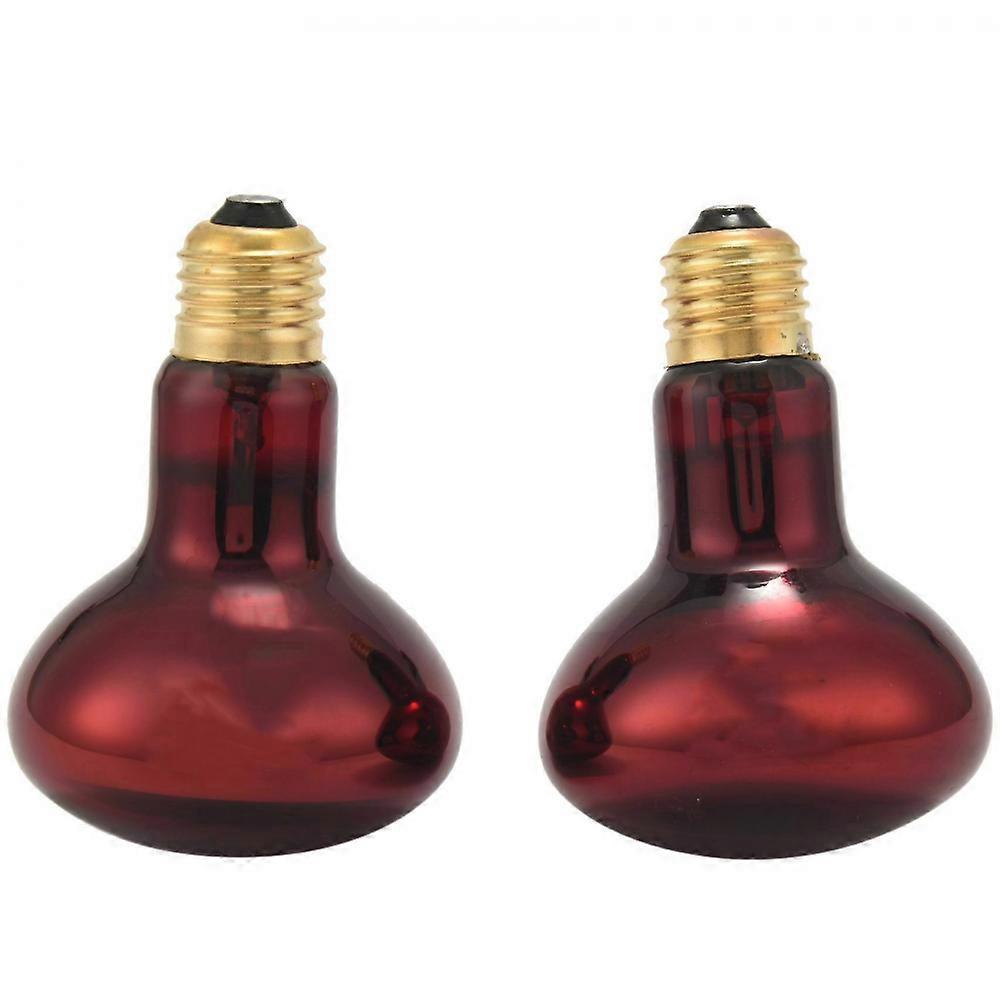 100W 2 Pack Lampada Di Calore A Infrarossi Lampadina Lampadine Di Calore A Luce Rossa per Lucertole Da Compagnia Serpenti Barbuti & Anfibio