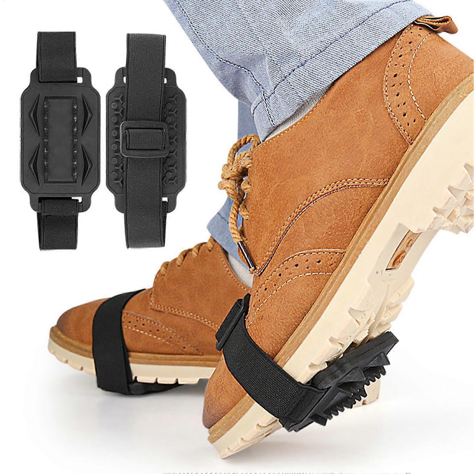 Nonslip overshoes for climbing in snow with elastic crampon covers