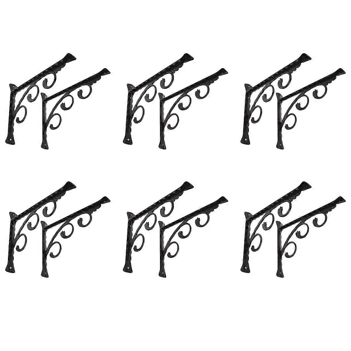 2Pcs Wall Mounted L Shaped Angle Bracket Multifuntional Brace Shelf S