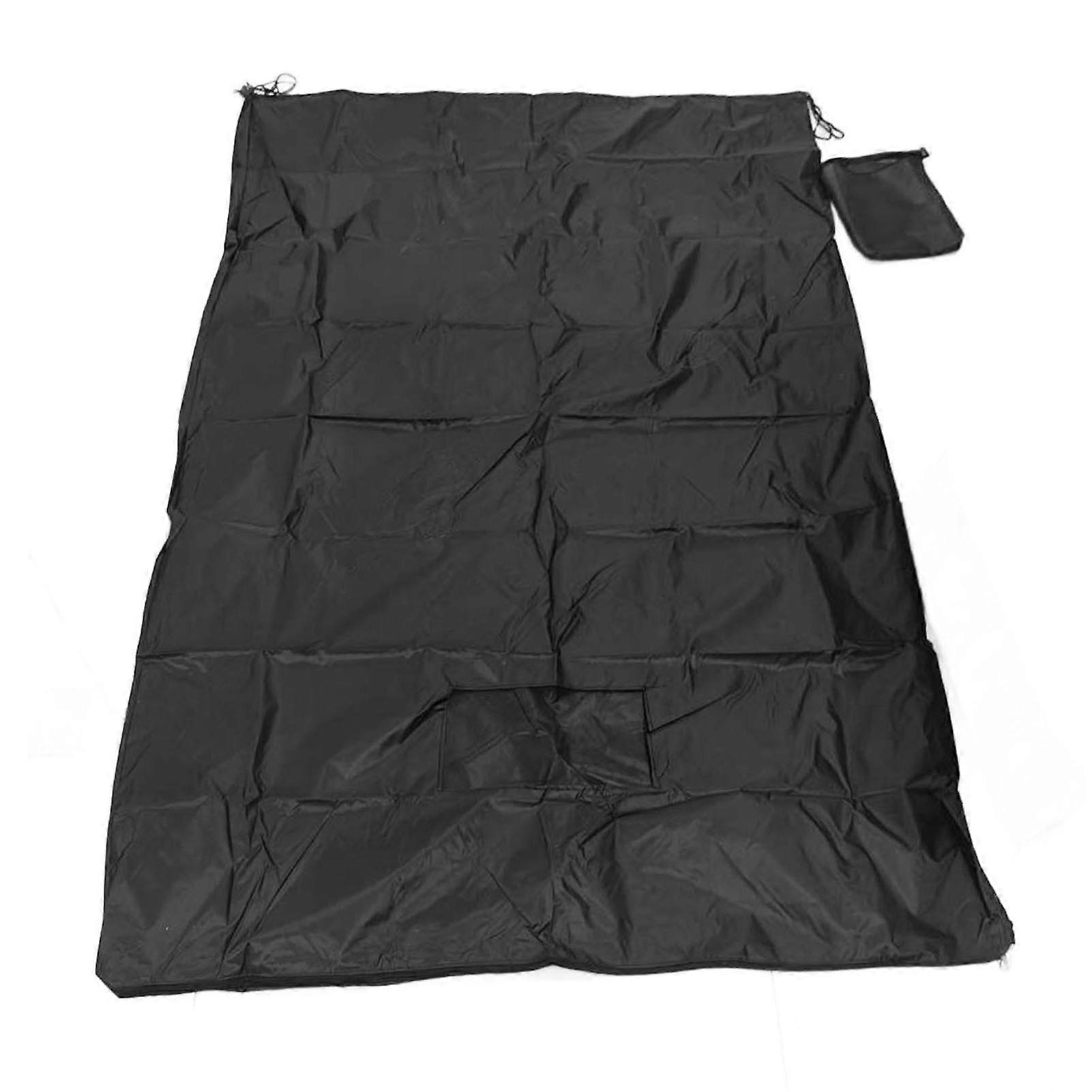 Lawn Tractor Leaf Bag, Oxford Cloth Water Resistant Leaf Collection Bag with Zipper, Drawstring and Net for Lawn Mower