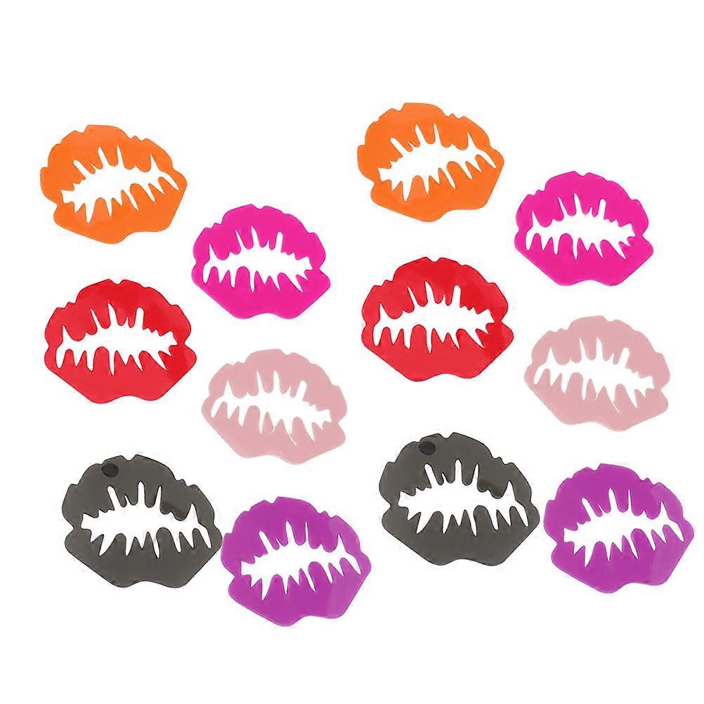 Silicone Drink Markers Lip Pattern For Wine Glass Cup Distinguish Glasses Reusable 24Pcs