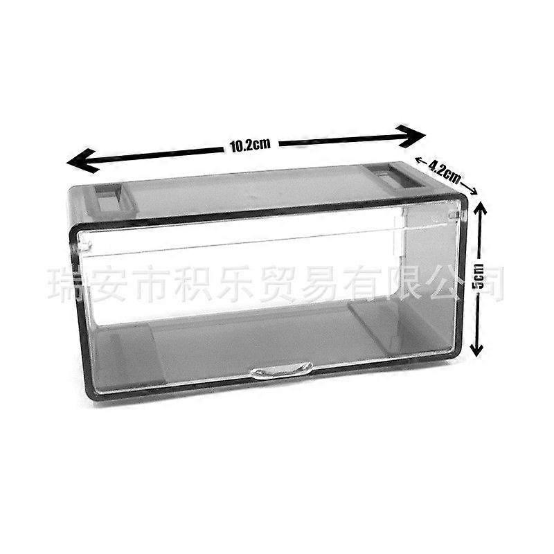 2pcs Stackable 1:64 Scale Toy Car Display Case Model Car Storage Boxes With Transparent Window Plastic Organizer For Kids' Room