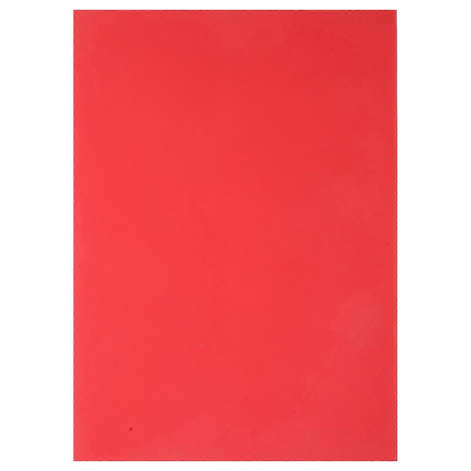Soft Rubber Stamp Sheet A4 Size For Engraving Machine Diy Design Red Color Rectangular Shape For Artists 1Set