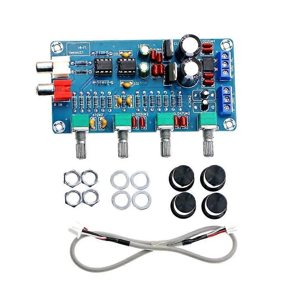 XH-M164 Dual Channel 4-Way NE5532 Amplifier Tuning Board Power Supply High Mid Low Frequency Professional Equipment