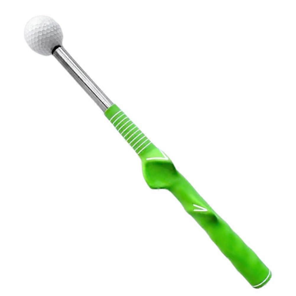 1 piece golf swing training rod, telescopic swing trainer, training aid, golf posture correction, training accessory, green