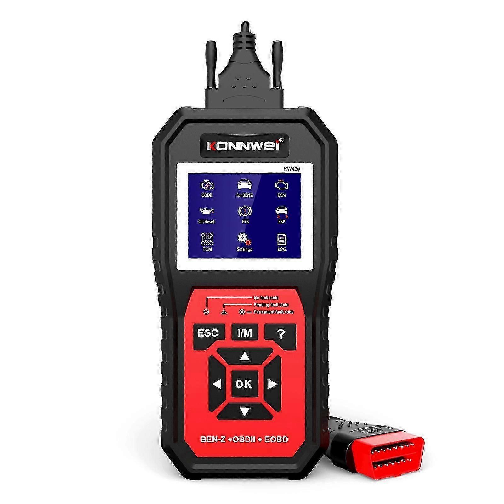 Full System Diagnostic Tools Replacement for Vehicles Compatible with Mercedes Benz - Auto Diagnostic Code Scanner (kw460)