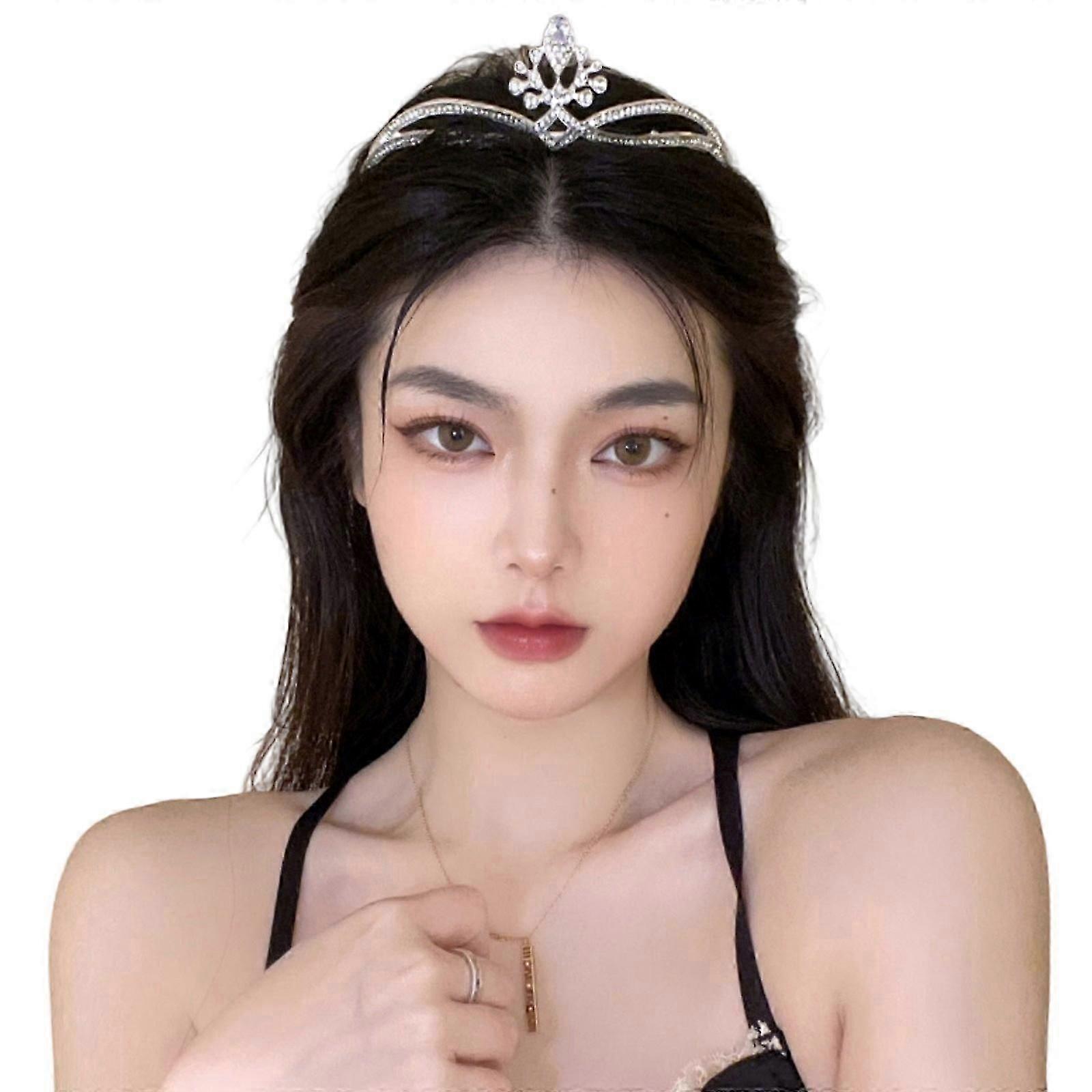 Sparkling Rhinestone Princess Crown for Parties, Weddings & Celebrations