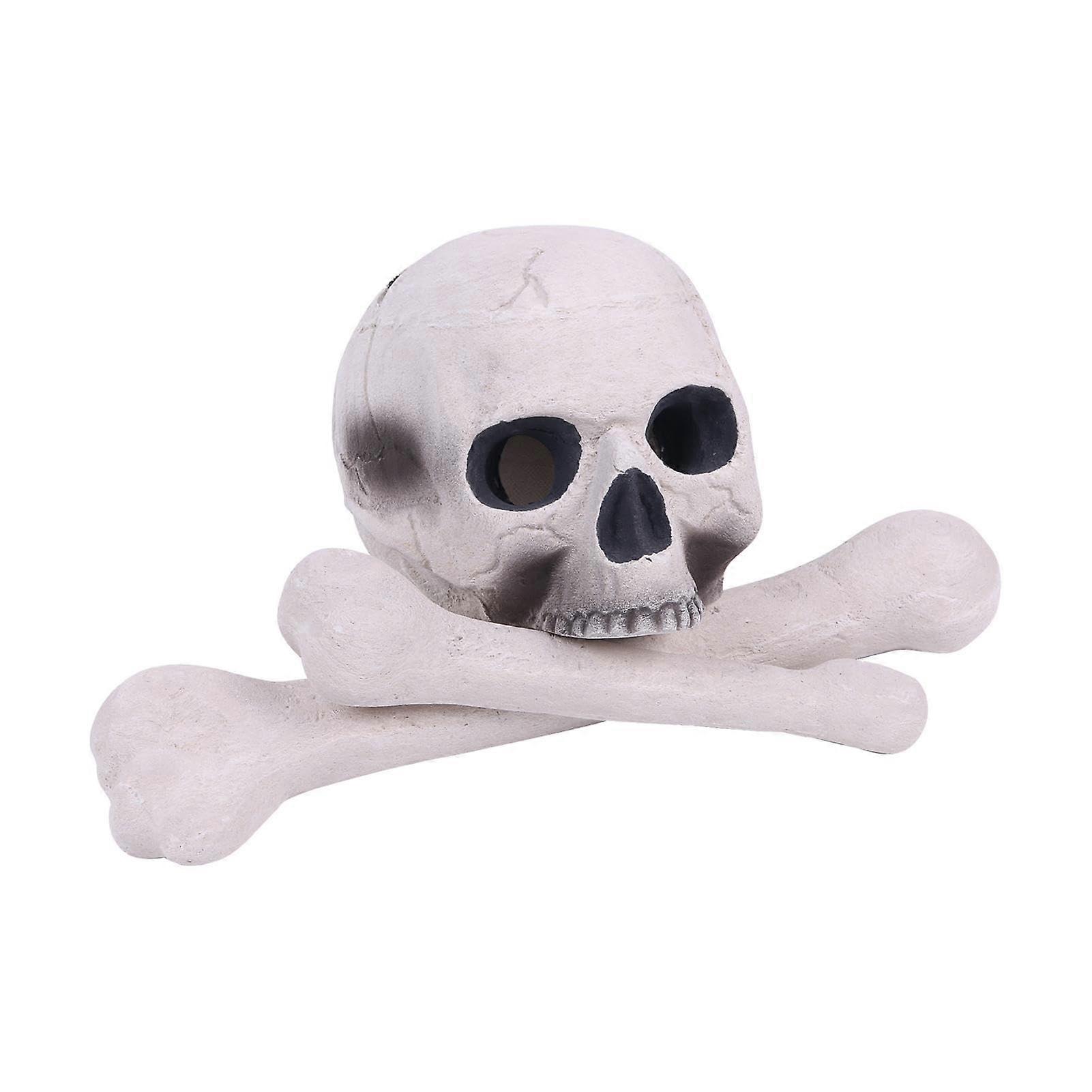 Skull Fire Pits – Reusable Fire Pit Logs Ceramic Horror Fire Pit Stones Ceramic Fire Pit, Skull Log for Campfires, Bonfires