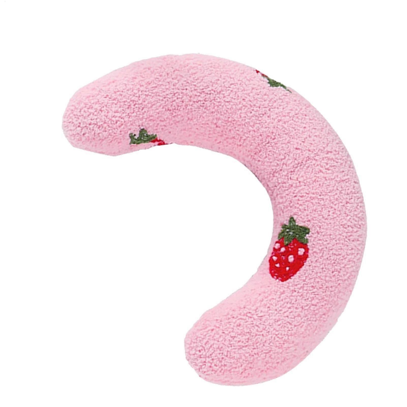 Generic Pet Pillow, Dog Neck Pillow, Plush, Comfortable, Embroidered, Relaxing, Durable, Pink