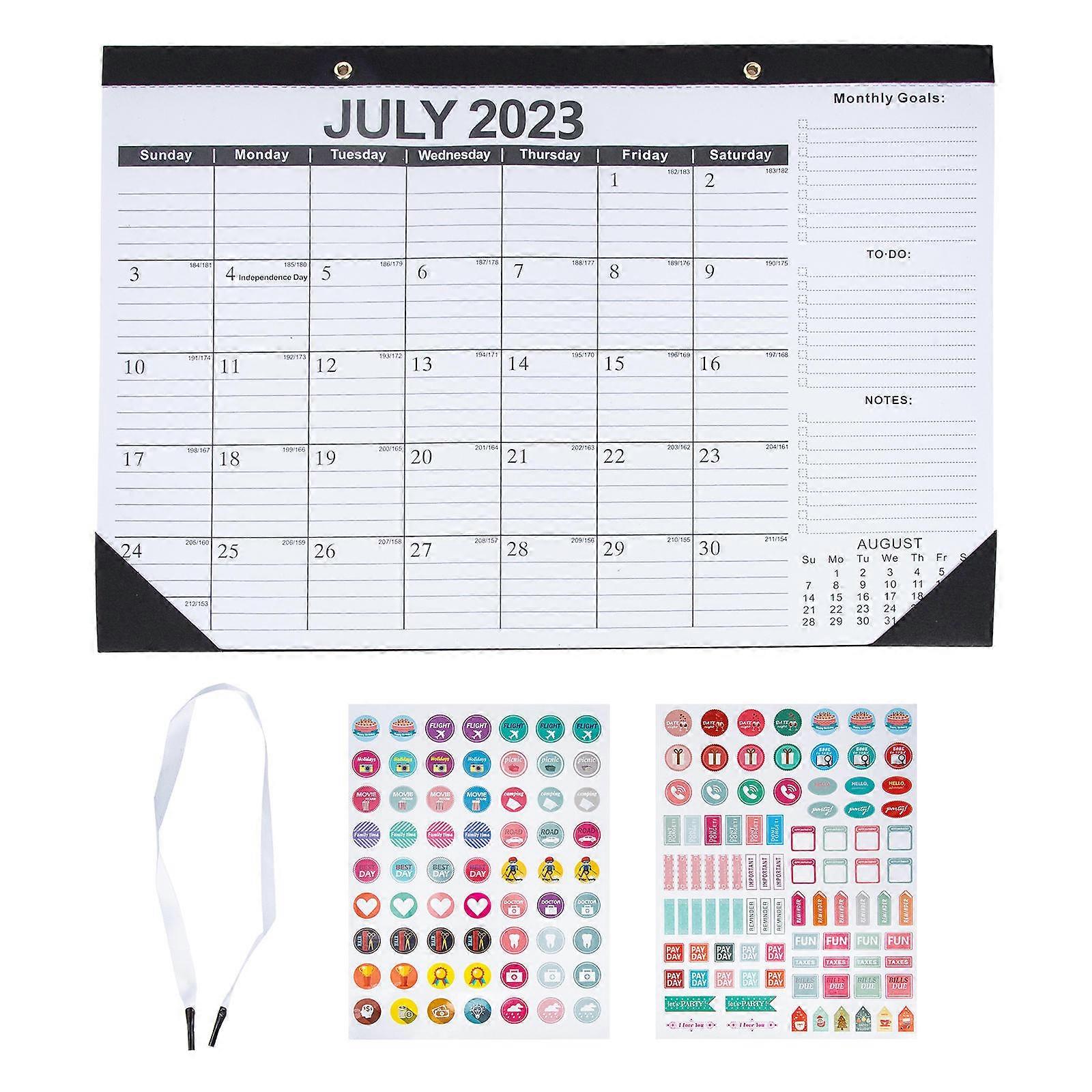 Hanging Calendar Large Wall Calendar for Home Office Time Management 43x31cm Paper 1Set