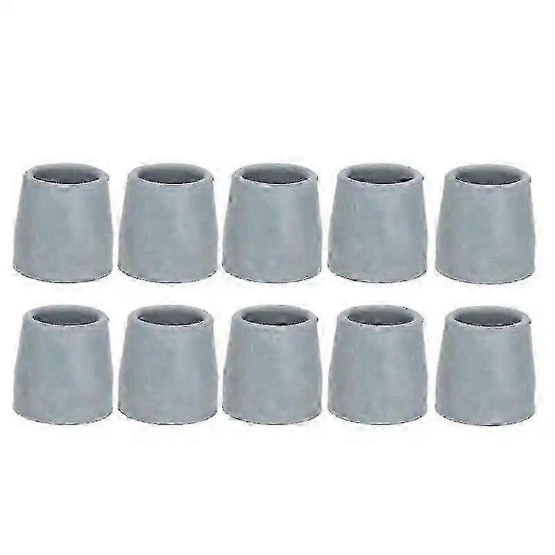 10pcs Rubber Crutch Tip Set Anti-Slip Cane Walker Tip Replacement Accessory 28mm/19mm