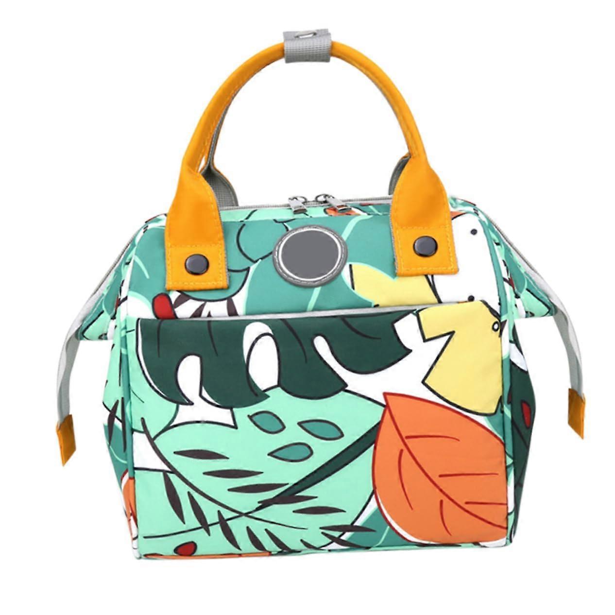 Multifunctional backpack diaper bag with structured compartments for travel, elegant design for mothers with toddlers