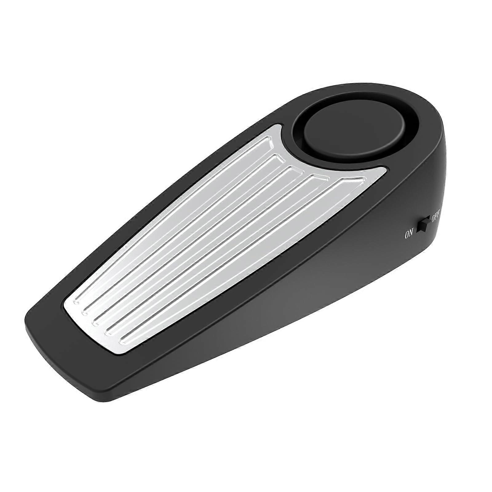 Door Stop Alarm 130 dB for Home Security Black Floor Wedge Easy Installation Portable Personal Safety Alarm 1 Pack