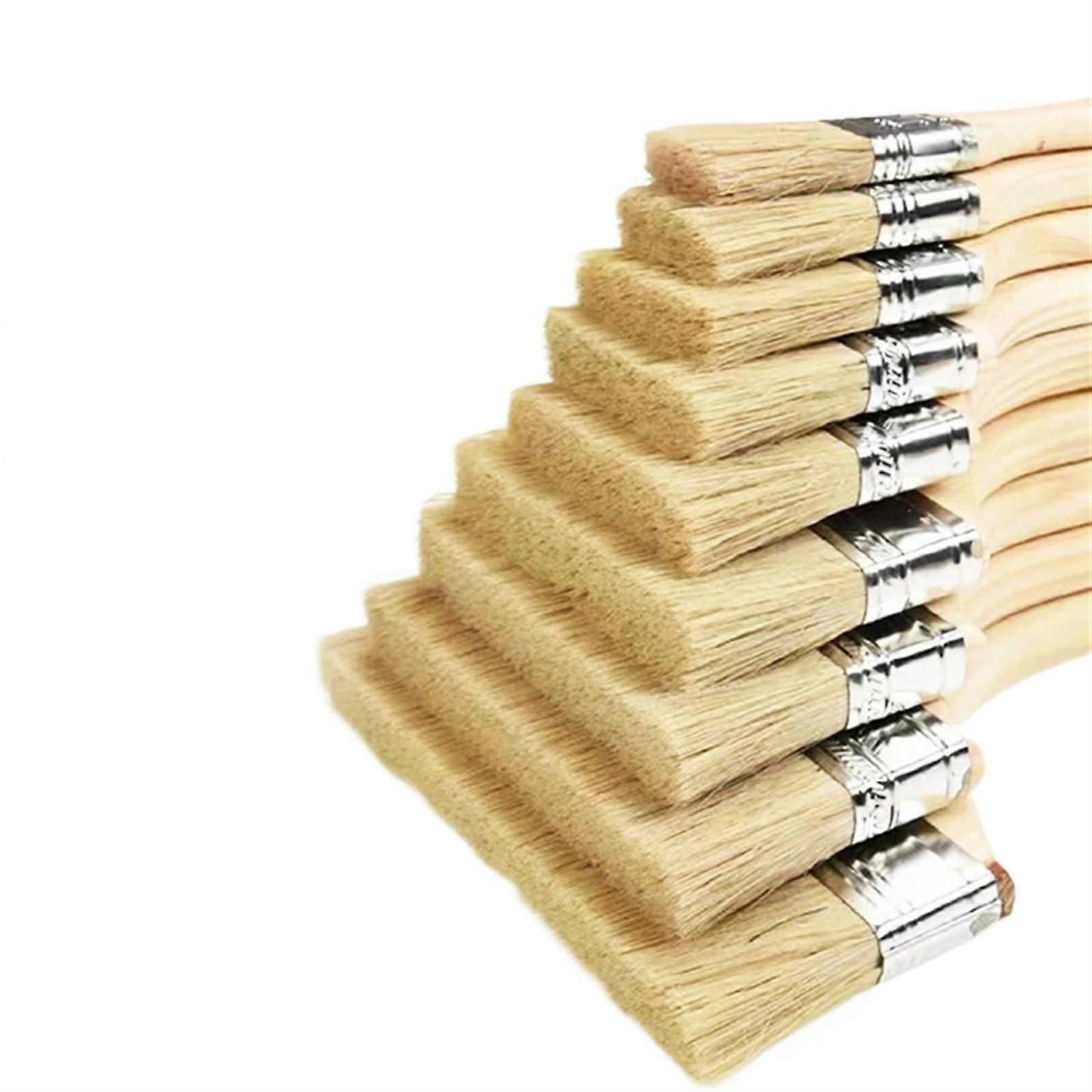 12Piece Brush Set, Artificial Bristle Stain Brushes for Painting (12pcs)