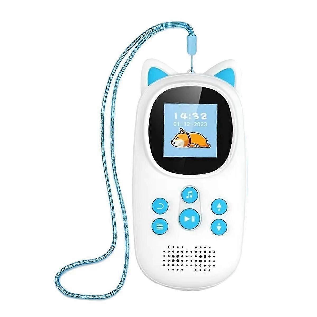 Bluetooth MP3 Player for Kids, Cute Kitty Music Player with Speaker, Support TF Card,FM Radio,Record