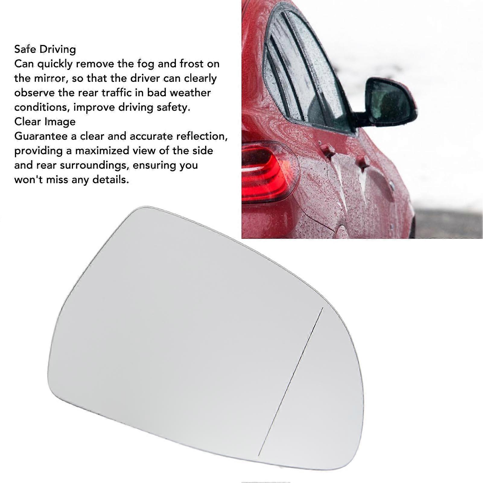 Side Rear View Mirror Glass Clear Image Scratch Proof Door Mirror Glass for X3 X4 X5 X6 Left: 51167291219, 51167354631