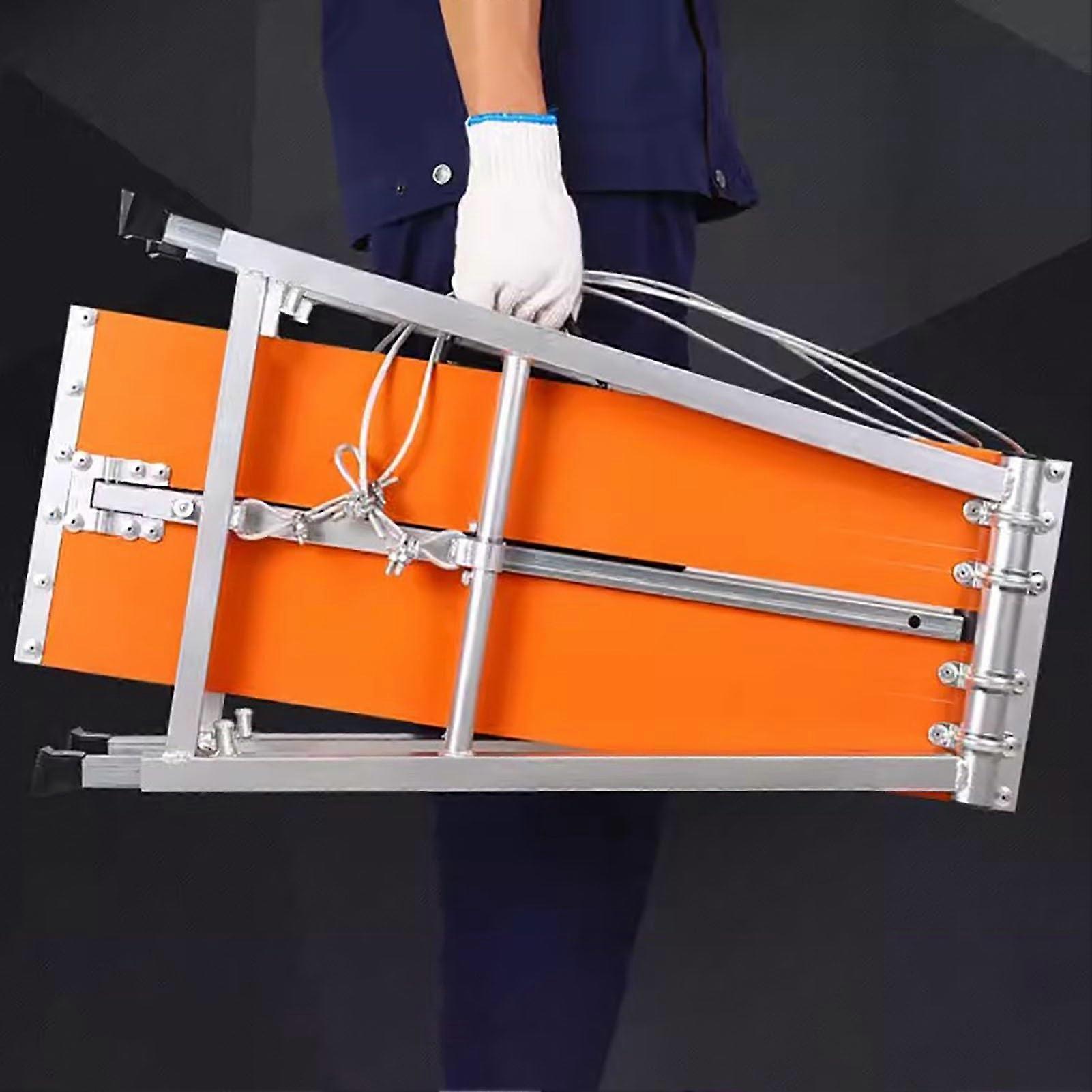 Work platform 4 ft folding scaffold telescopic portable, movable for uneven ground Be Orange 200cm.