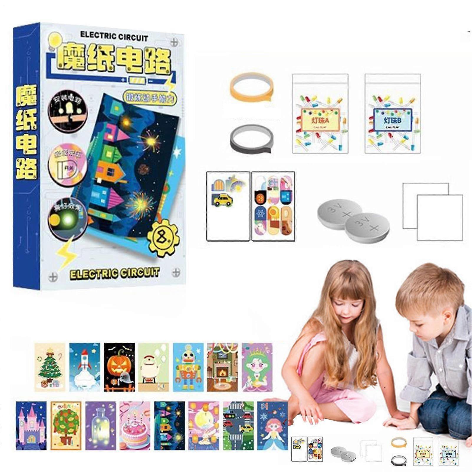 Electronic Kit for Beginners with Circuit Basics, Craft Set for Luminous Greeting Cards