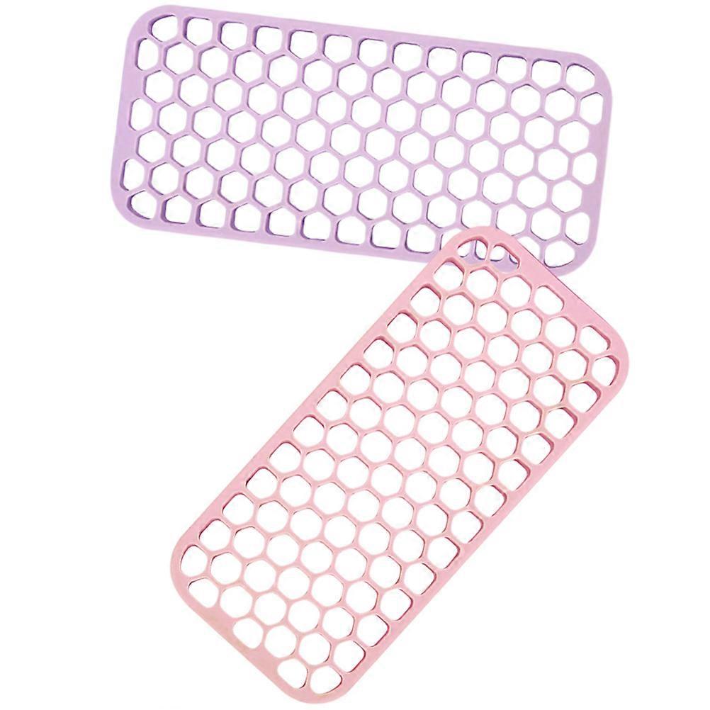 Silicone Mat Heat Resistant Rectangular For Curling Irons 2Set